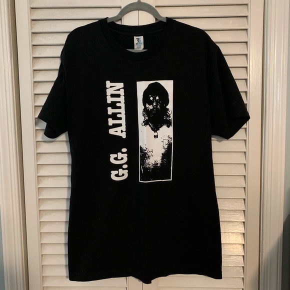 T-shirt GG Allin 'You Give Love A Bad Name' - Modèle TL602 - Coton - Manches Courtes - Homme